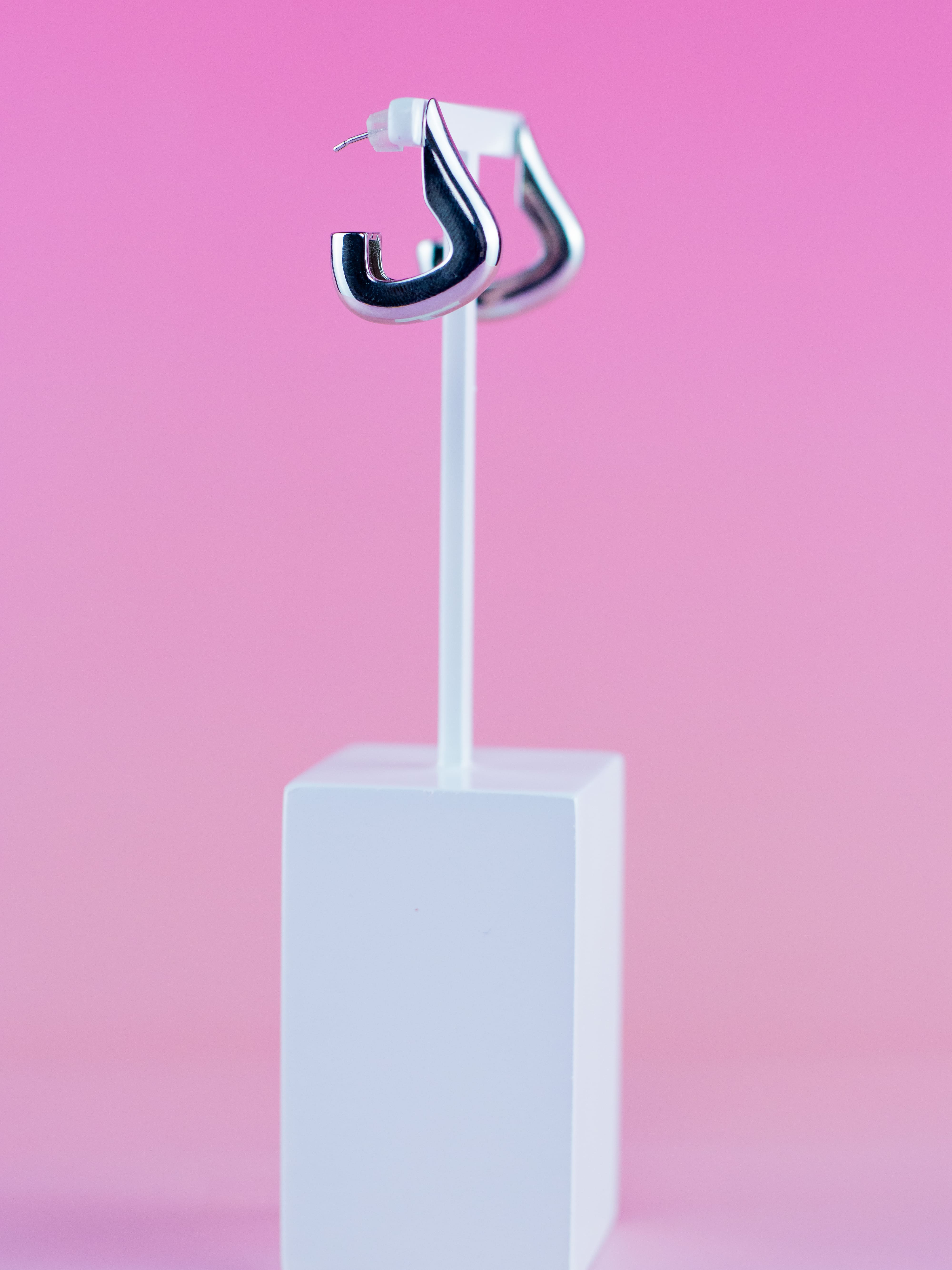 Brinco de Argola Prata Lisa de Metal