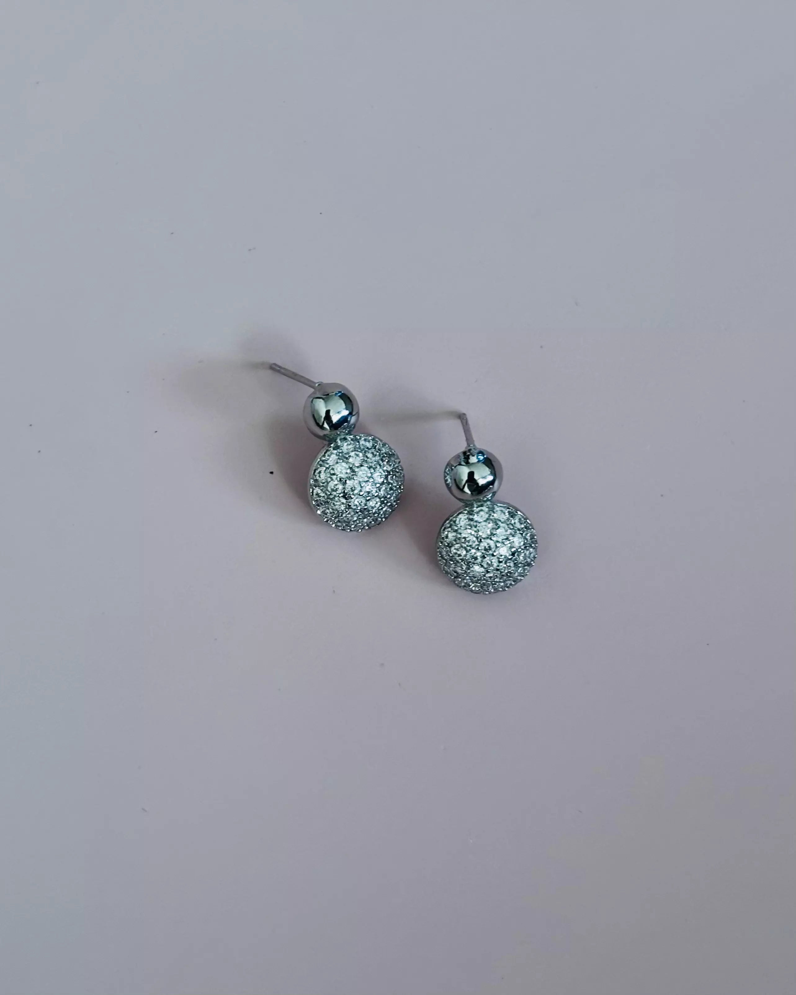 Conjunto Brinco E Colar Bola Cravejada