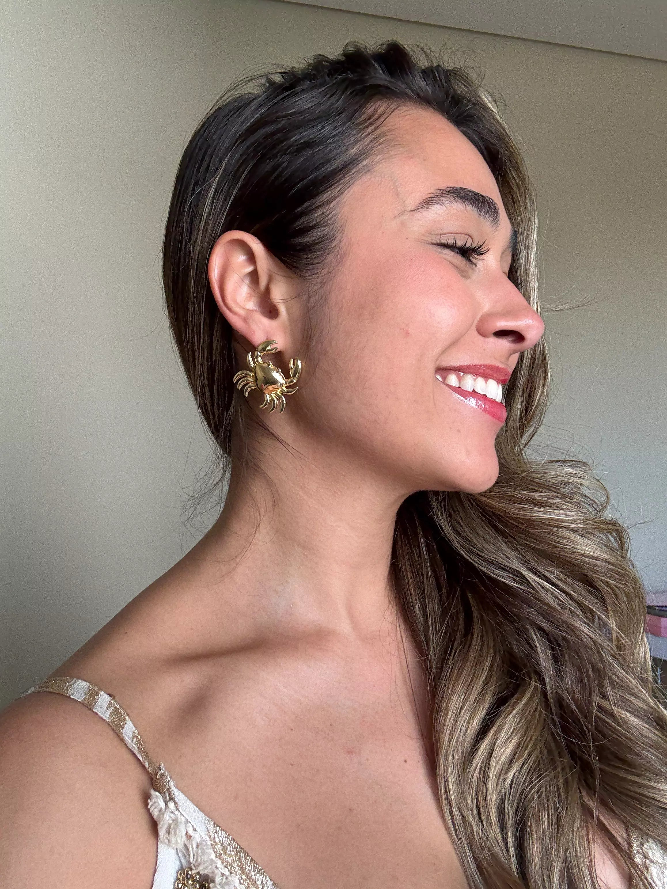 Brinco Caranguejo de Metal