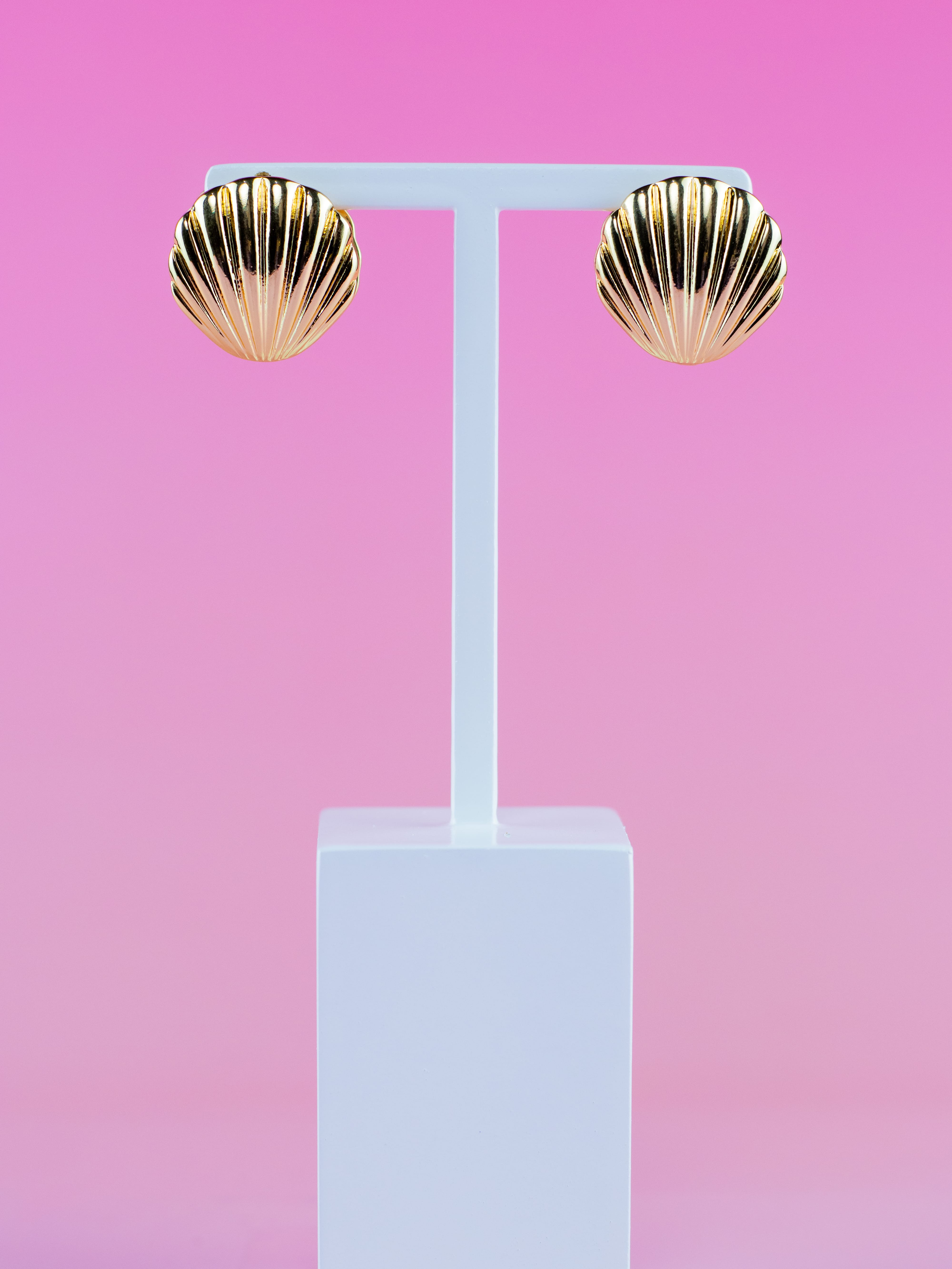 Brinco Argola Concha Metal Dourado