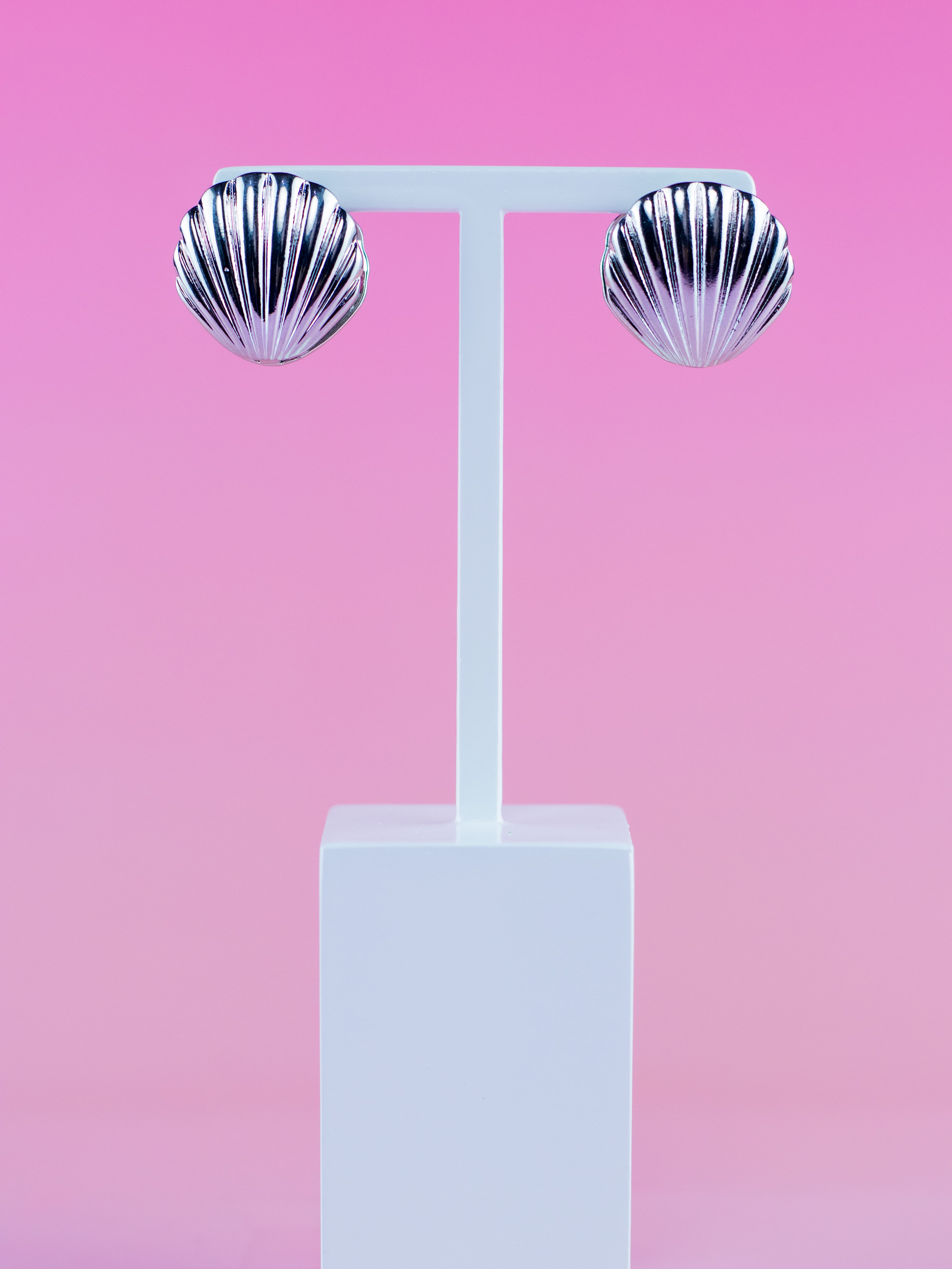 Brinco Argola Concha Metal Prata