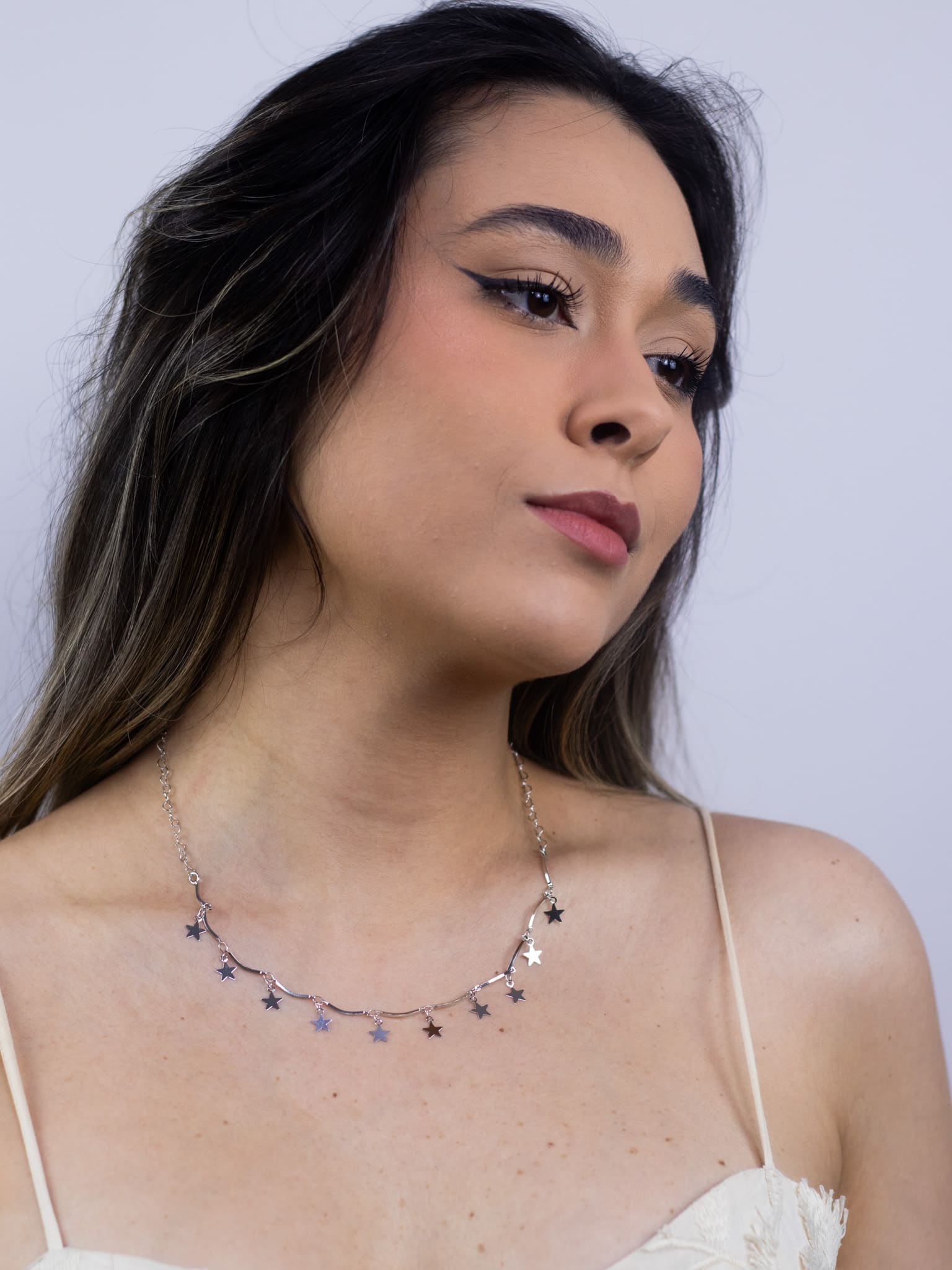 Choker de Metal com Pingente de Estrela