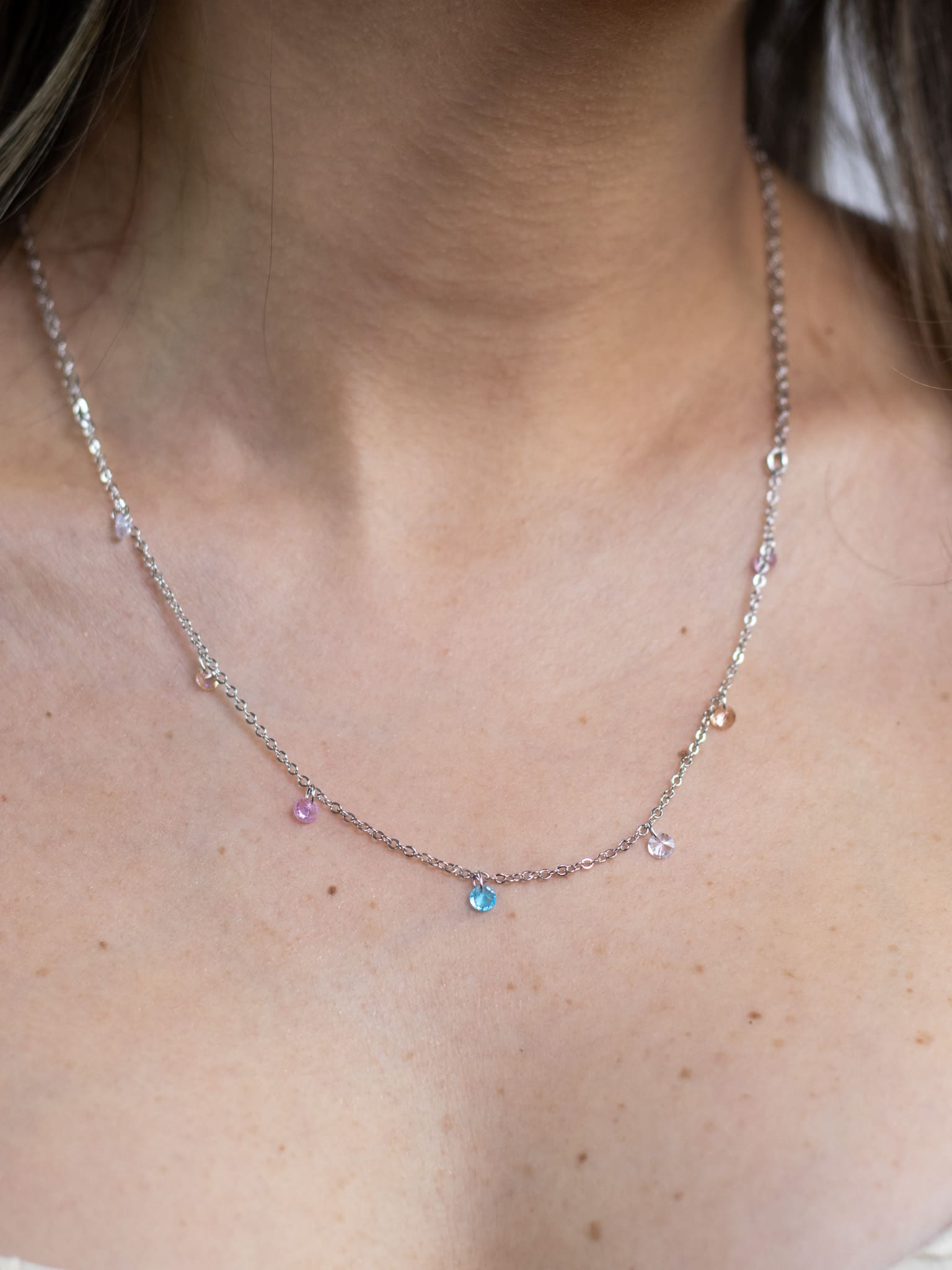 Choker de Cristal Colorido