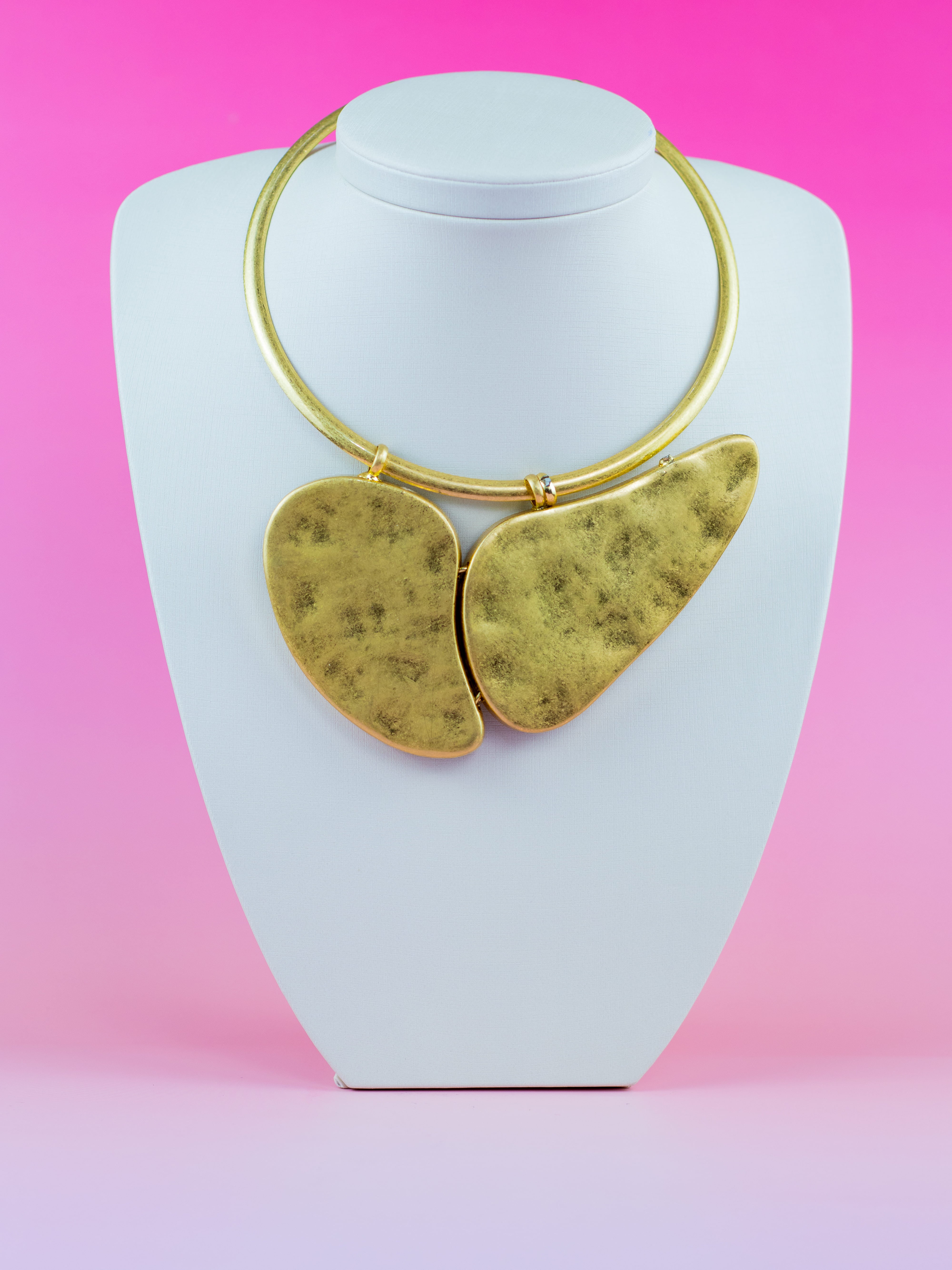 Colar de Aro Orgânico Dourado