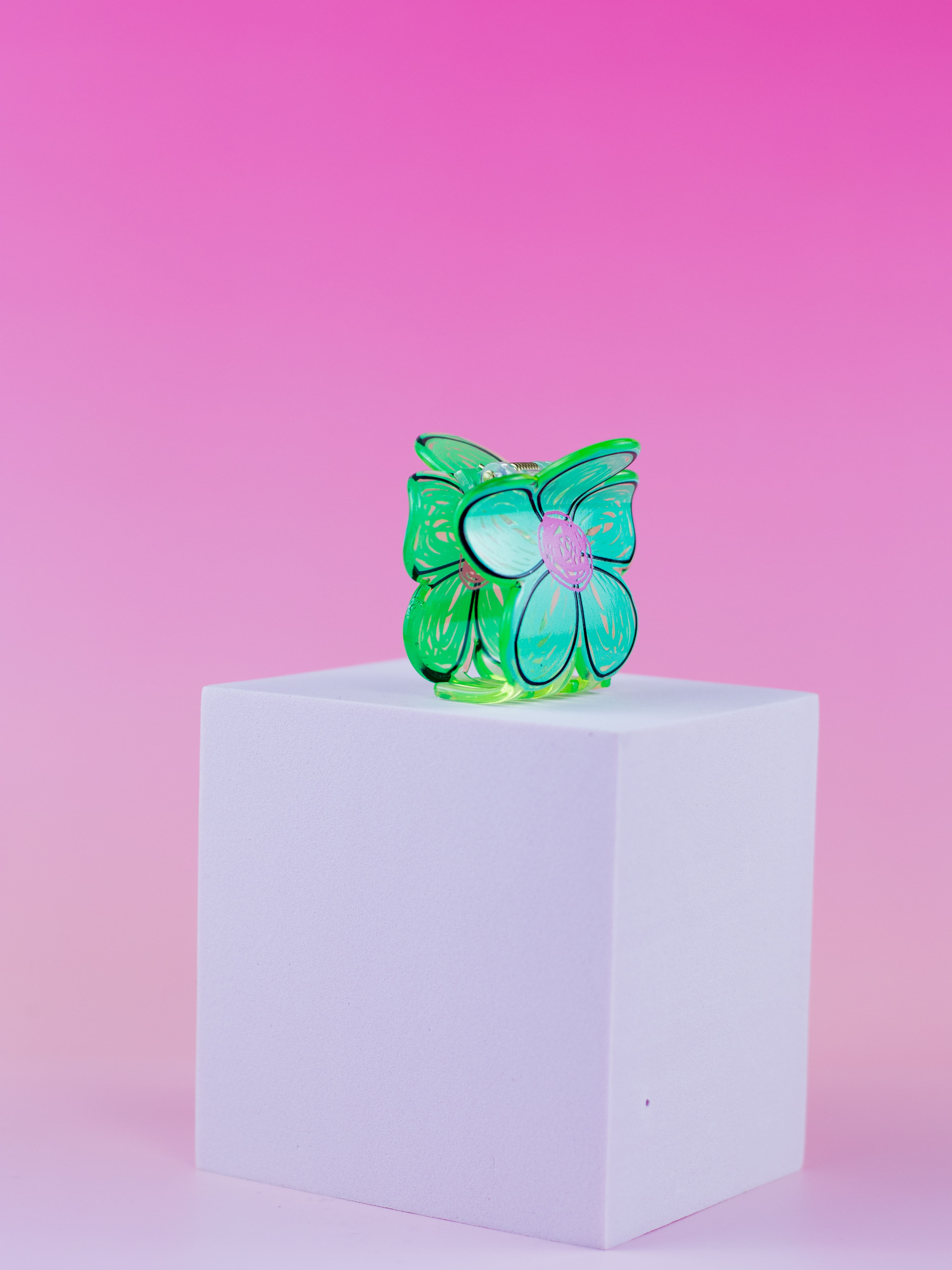 Piranha de Flor Acrílico Verde