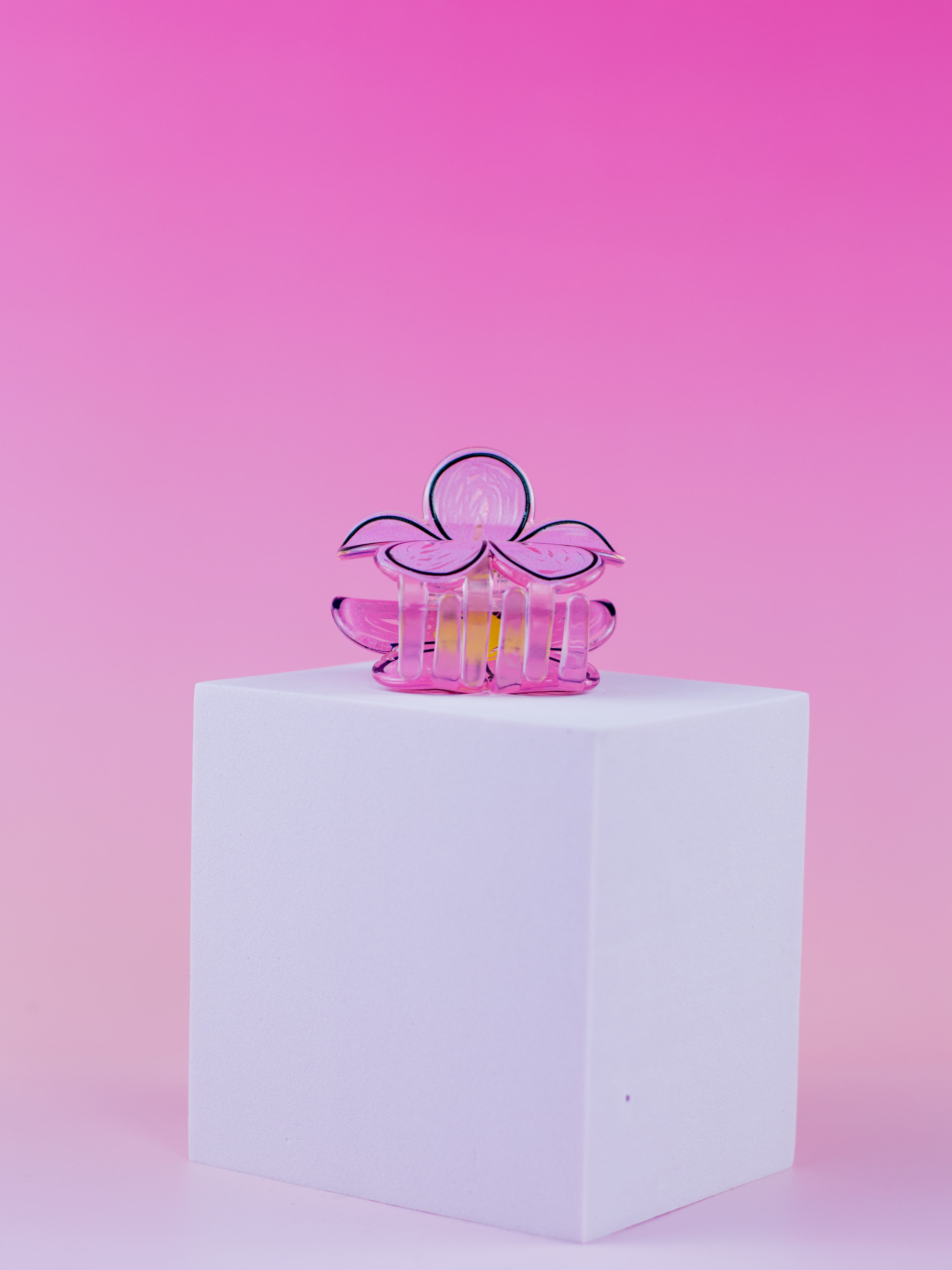 Piranha de Flor Acrílico Rosa