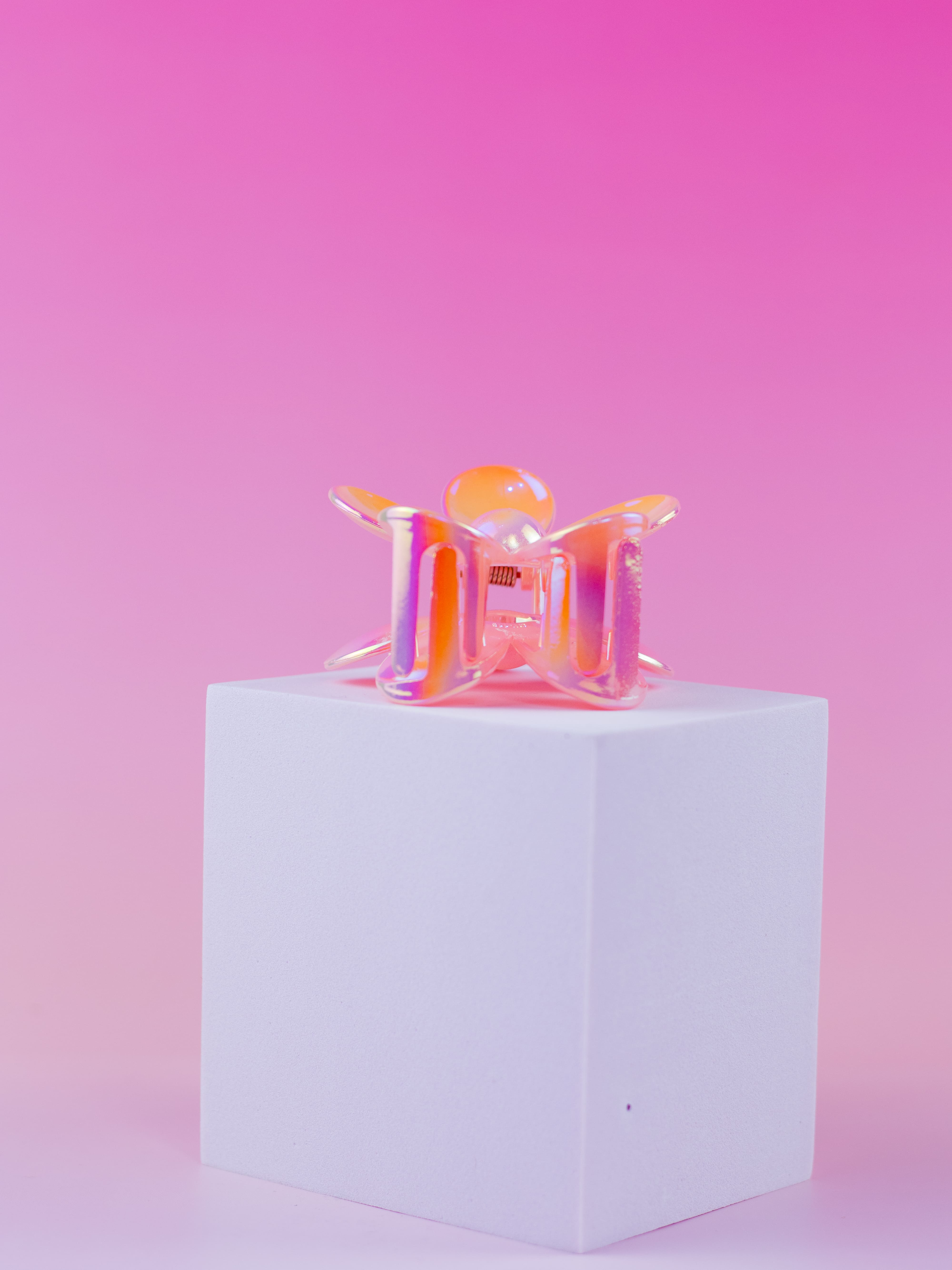 Piranha de Flor Margarida Rosa Claro