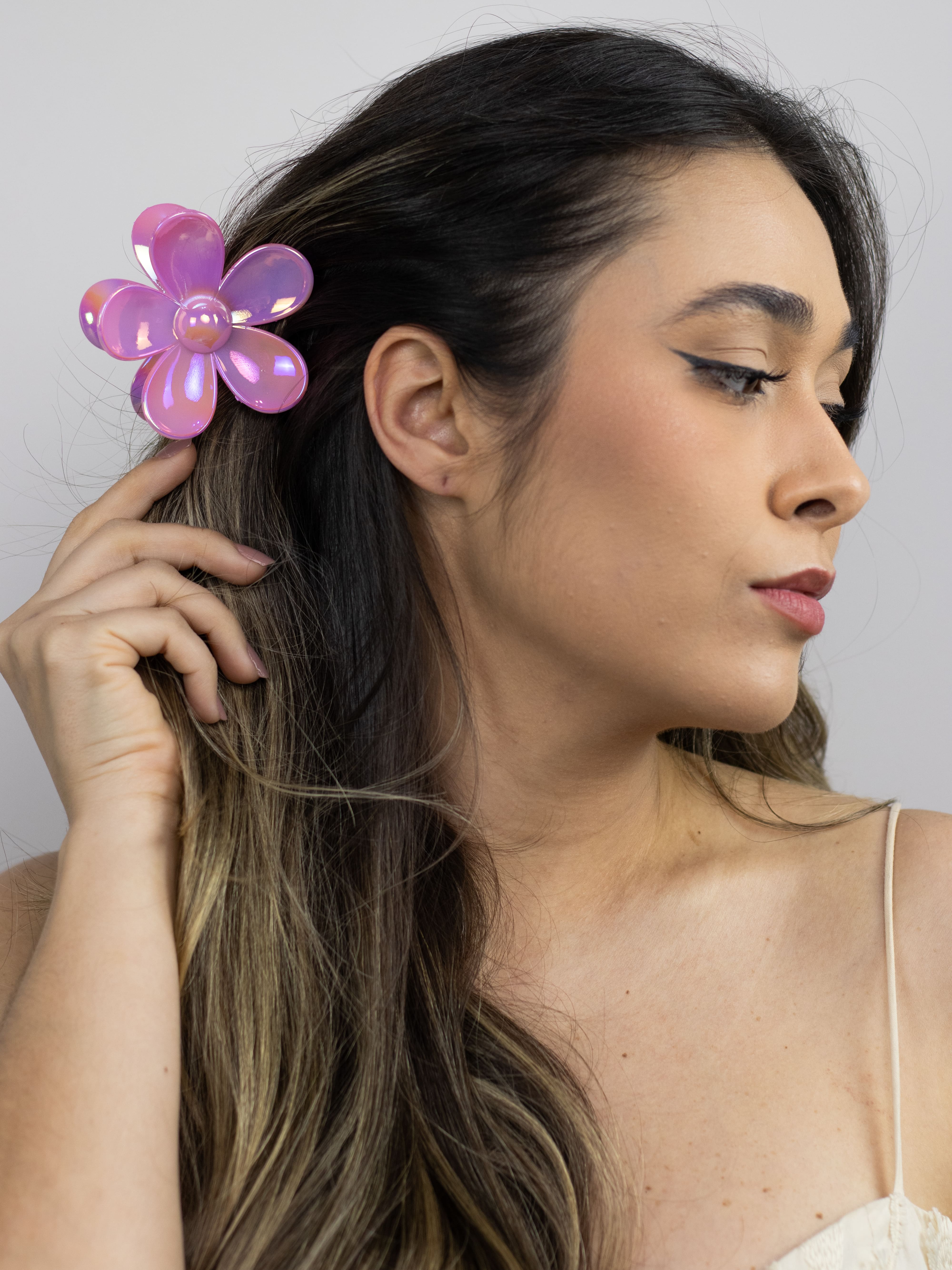 Piranha de Flor Margarida Rosa