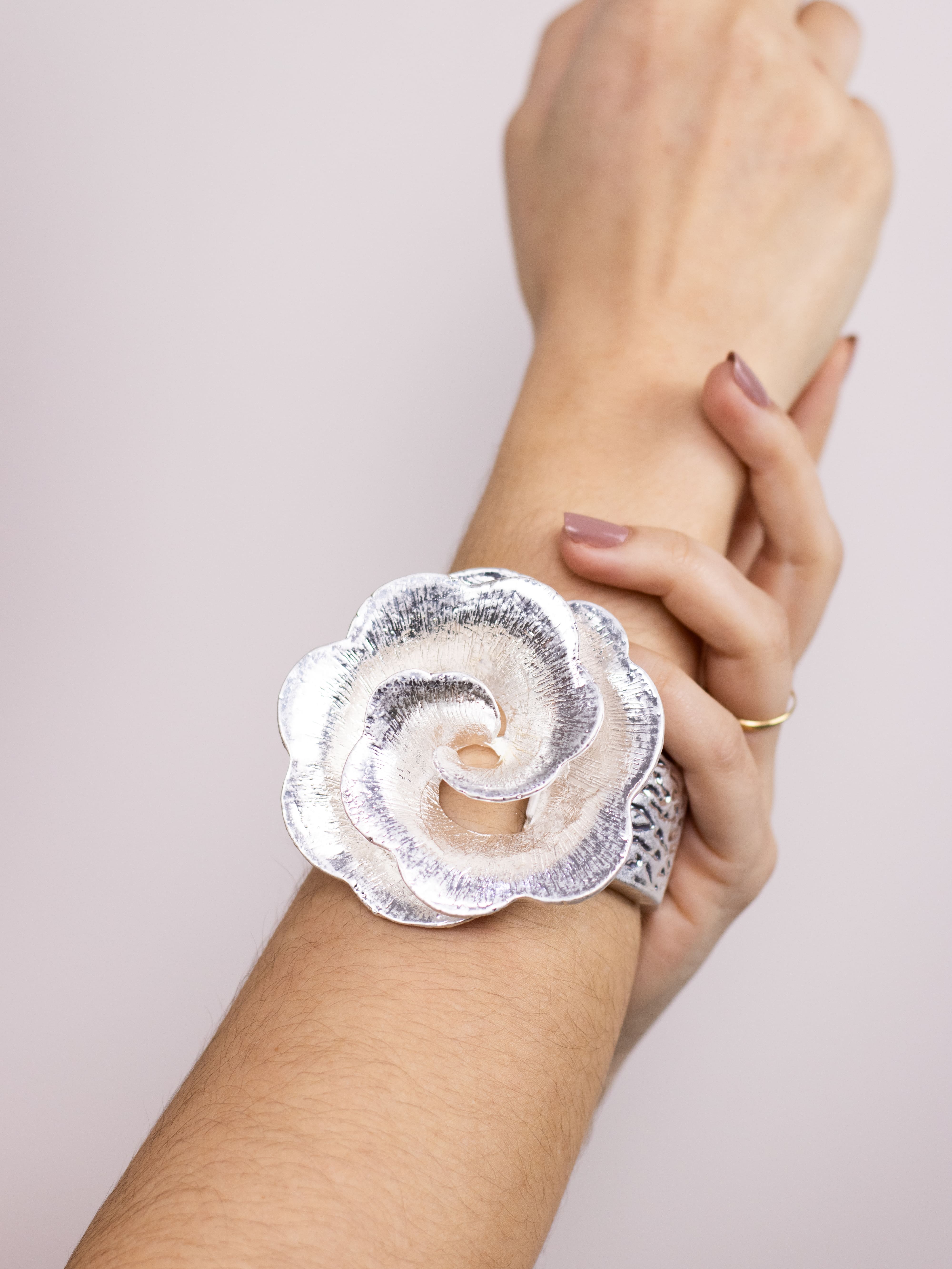 Bracelete Medieval Prata de Flor