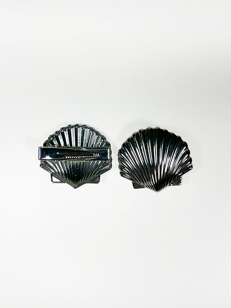 Kit de Presilhas P Prata em Formato de Concha