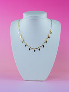 Choker Folha Banhada a Ouro 18k