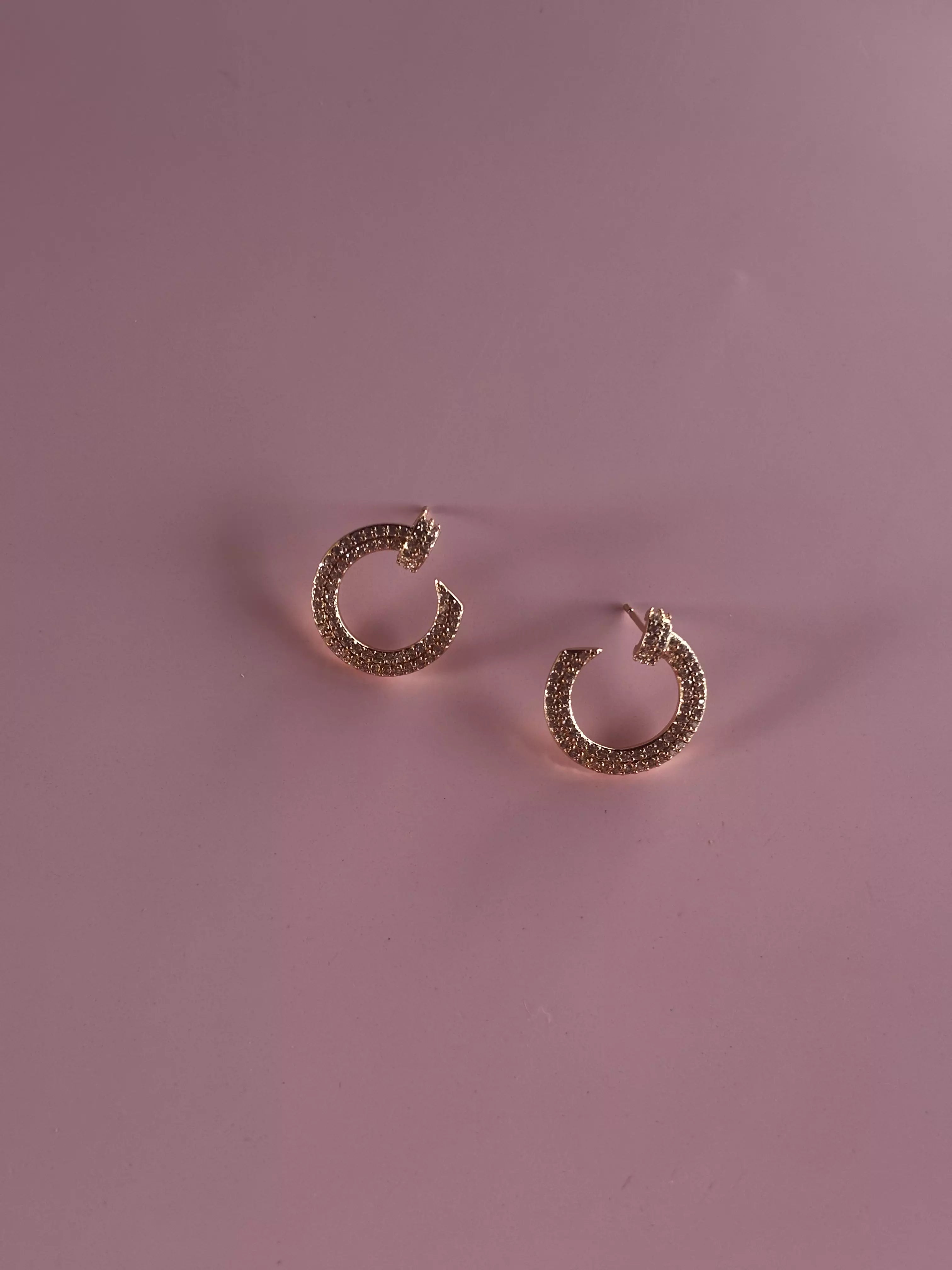 Conjunto Brinco e Colar Círculo Cravejado