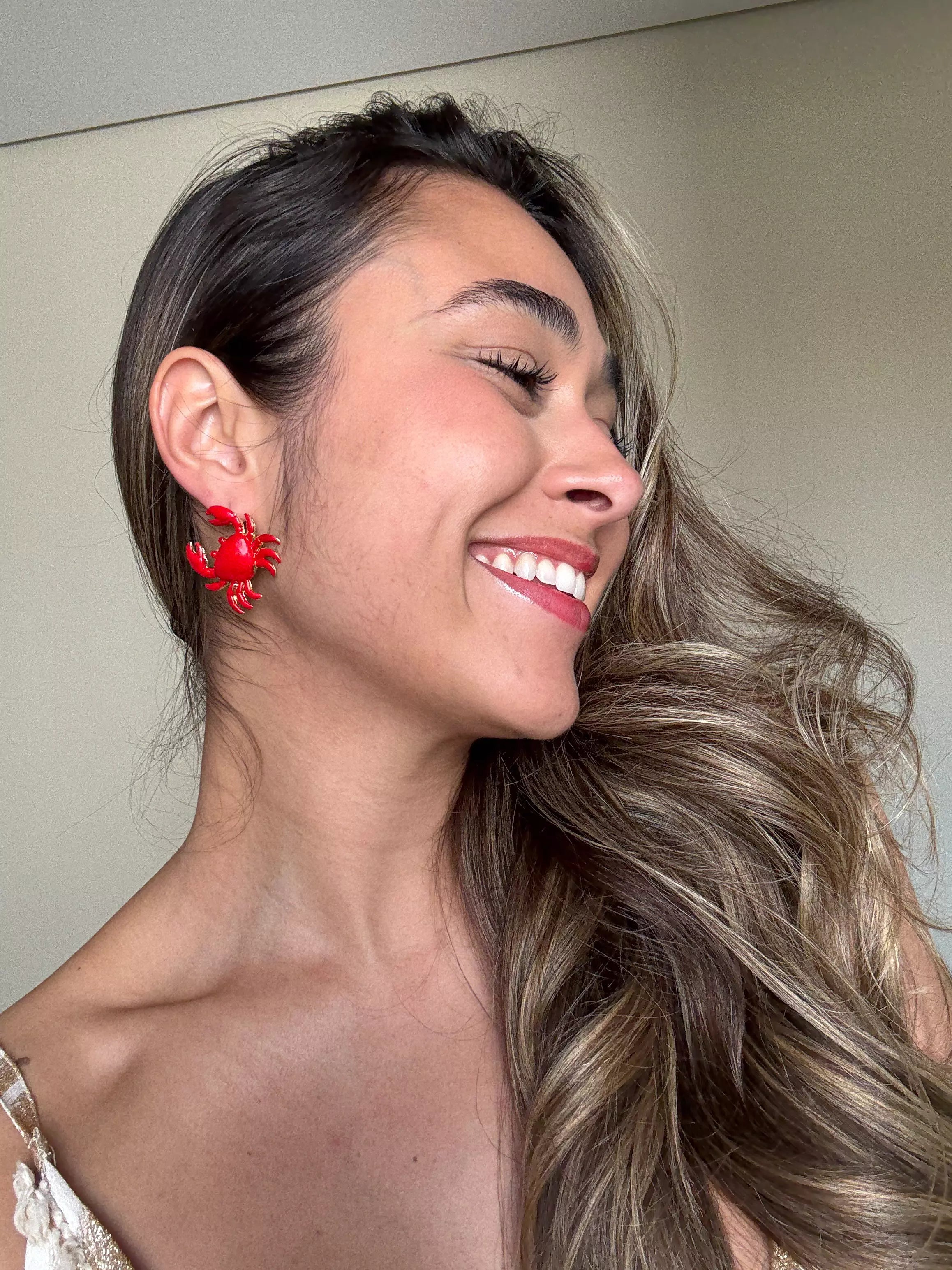 Brinco Caranguejo de Metal