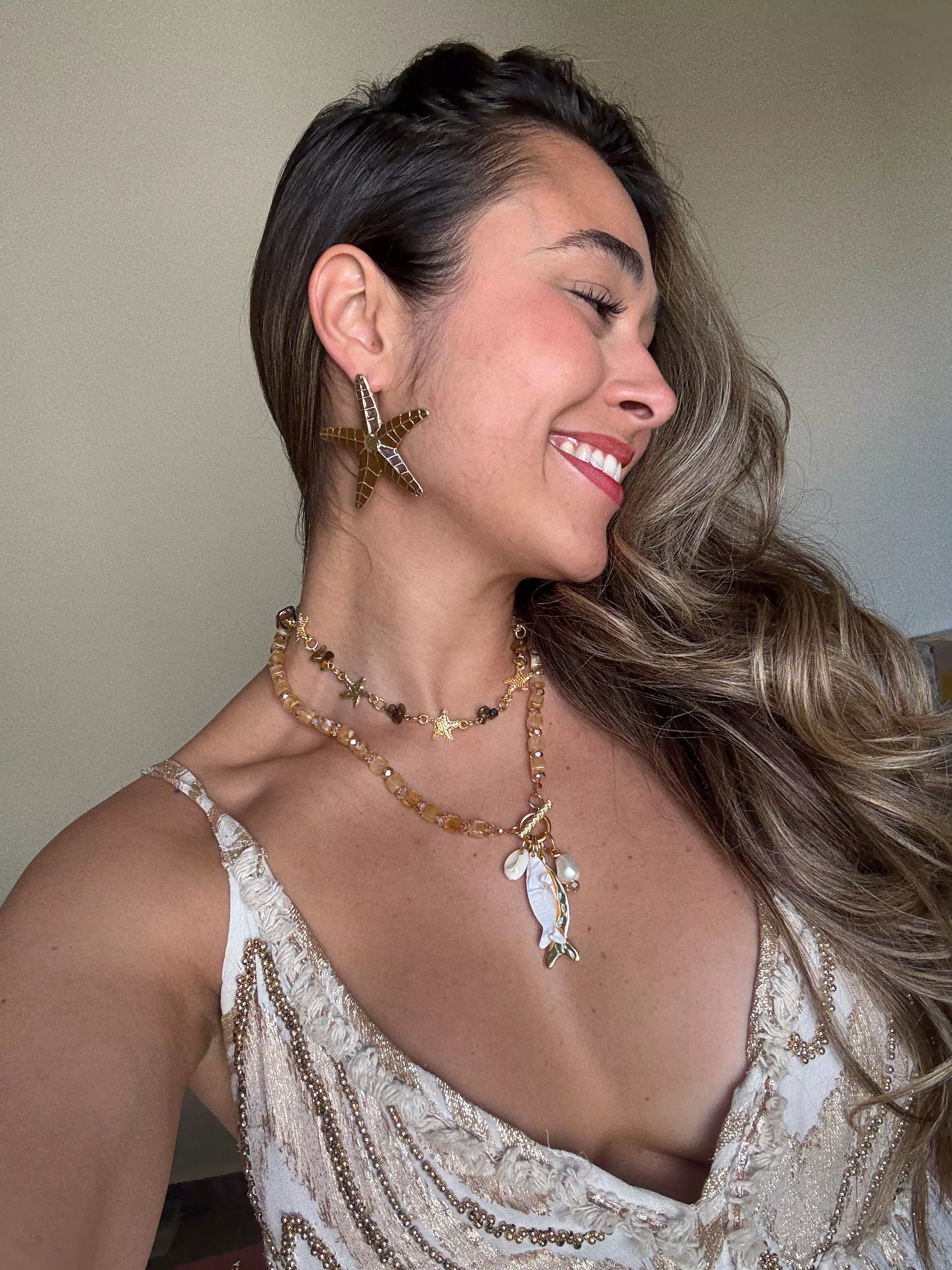 Brinco Estrela do Mar Esmaltado