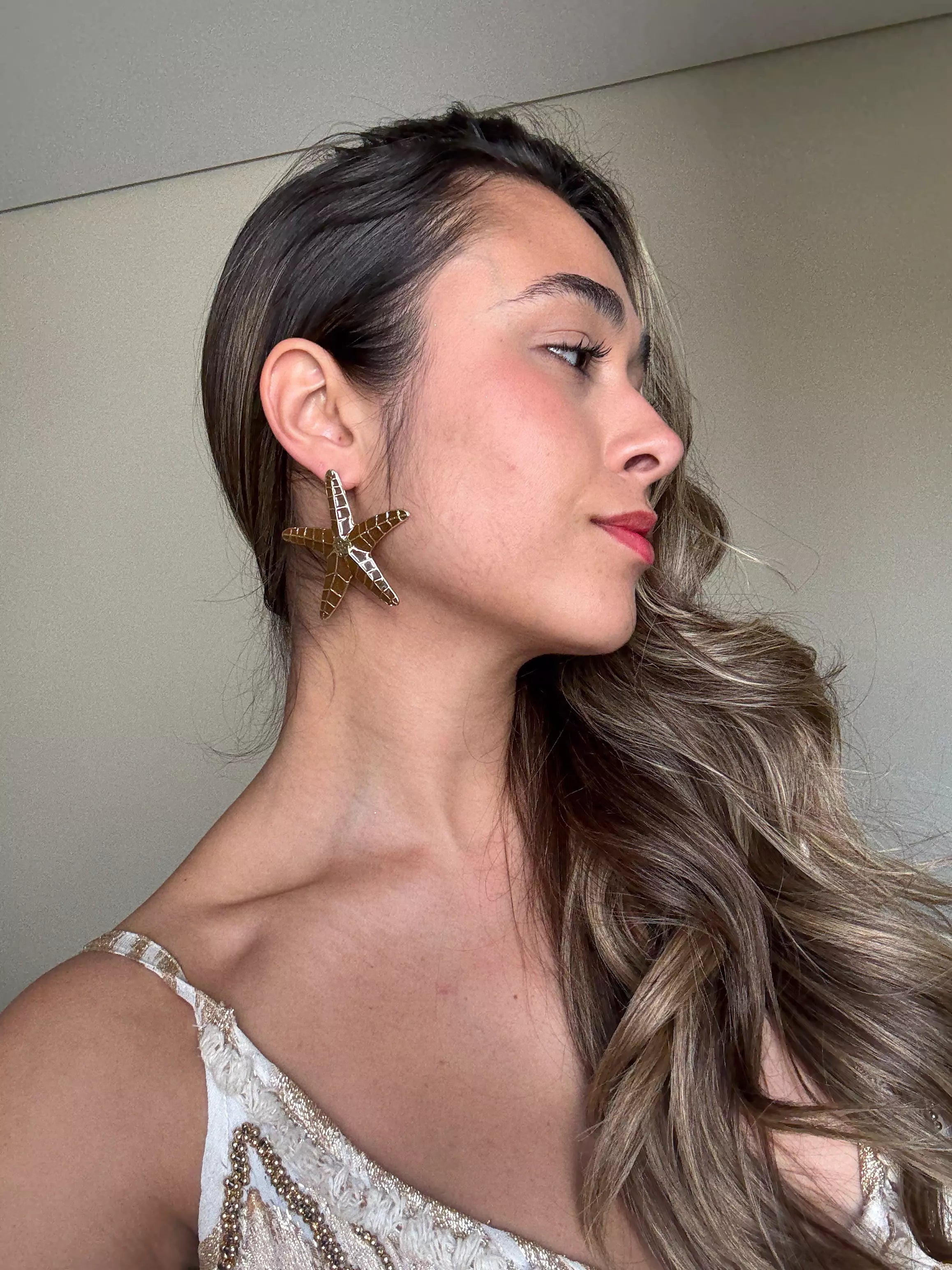 Brinco Estrela do Mar Esmaltado