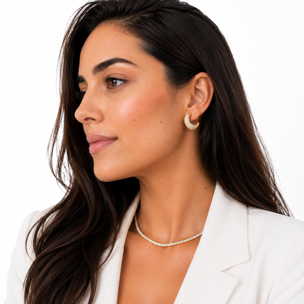 Brincos de Argola Date Banhado a Ouro 18k
